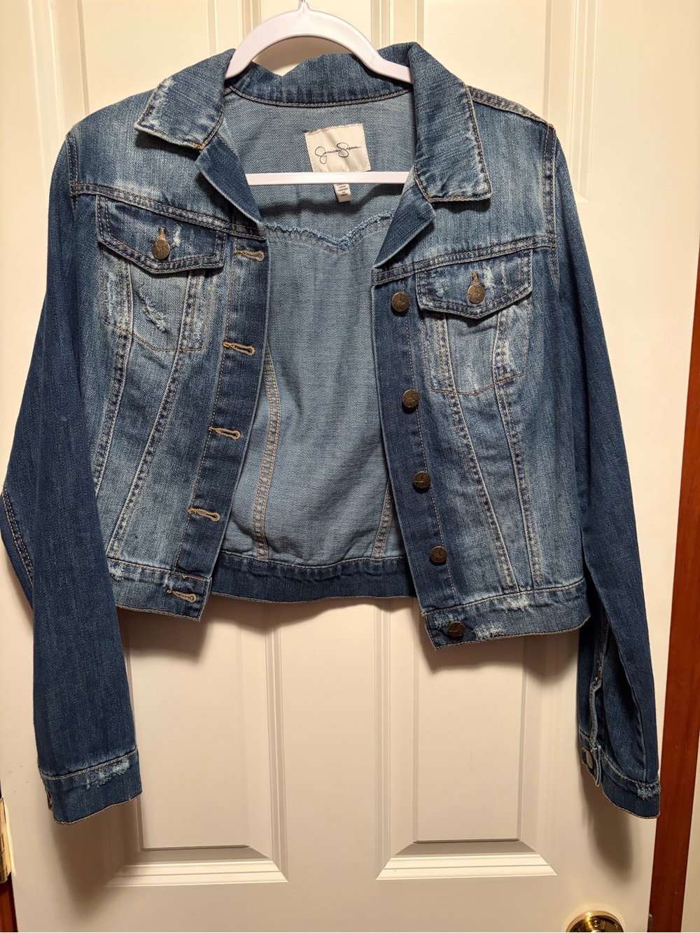 Jessica Simpson Medium Blue Denim Jean Jacket